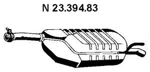 TESH 240590 Глушник вихлопних газів кінцевий