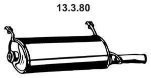 ROSI 15130 Глушник вихлопних газів кінцевий