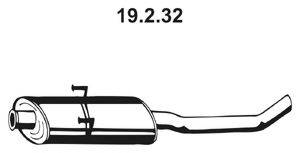 TESH 250392 Середній глушник вихлопних газів