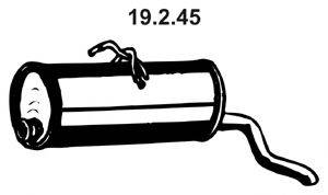 TESH 210529 Глушник вихлопних газів кінцевий