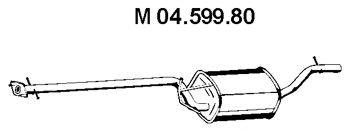 TESH 270544 Середній глушник вихлопних газів
