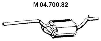 TESH 240714 Середній глушник вихлопних газів