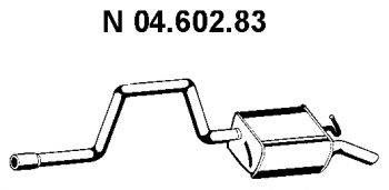 ERNST 344012 Глушник вихлопних газів кінцевий