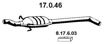 TESH 230547 Середній глушник вихлопних газів
