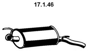 TESH 210209 Глушник вихлопних газів кінцевий