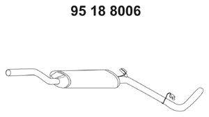 TESH 240534 Середній глушник вихлопних газів