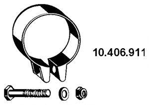OPEL 856303 Сполучні елементи, система випуску