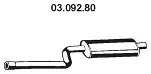 TESH 230464 Середній глушник вихлопних газів