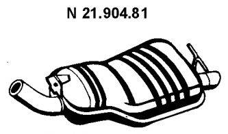 BMW 18303413601 Глушник вихлопних газів кінцевий