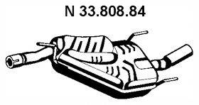 BOSAL 215-225 Глушник вихлопних газів кінцевий