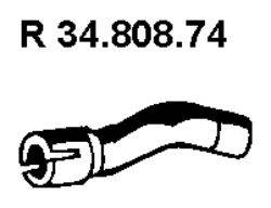 TESH 110354 Труба вихлопного газу