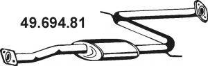TESH 260664 Середній глушник вихлопних газів