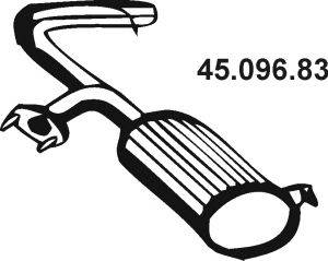 WALKER 22450 Глушник вихлопних газів кінцевий
