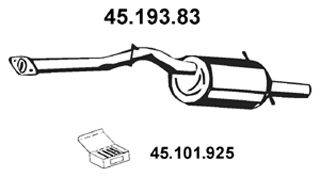 TESH 230556 Глушник вихлопних газів кінцевий