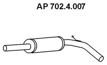 TESH 220535 Передглушувач вихлопних газів