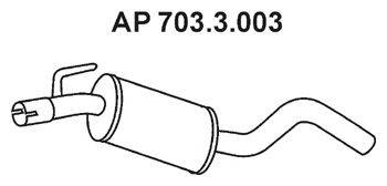 TESH 210293 Середній глушник вихлопних газів
