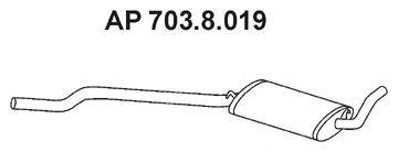 TESH 260011 Середній глушник вихлопних газів