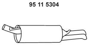 TESH 230892 Глушник вихлопних газів кінцевий