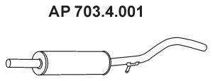 TESH 230785 Середній глушник вихлопних газів