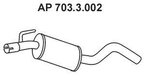 TESH 210510 Середній глушник вихлопних газів