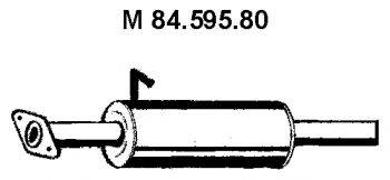 FORD 1492191 Середній глушник вихлопних газів