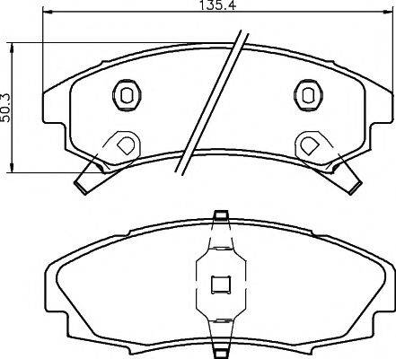 REMSA 529 02 Комплект гальмівних колодок, дискове гальмо