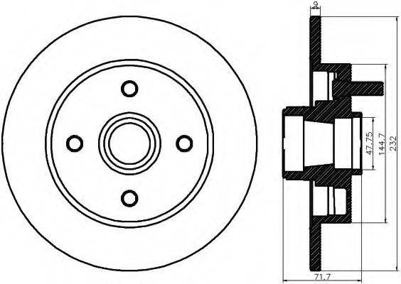 DAIHATSU 42403-87708 гальмівний диск
