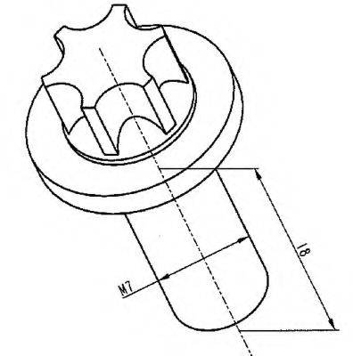 WAHLER 102241 Болт