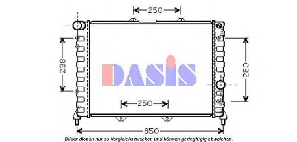 AKS DASIS ALA2091 Радіатор, охолодження двигуна