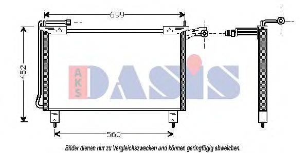 AKS DASIS 77005019 Конденсатор, кондиціонер