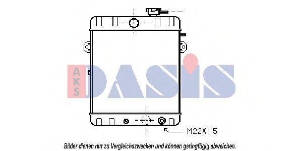 AKS DASIS VW2007 Радіатор, охолодження двигуна