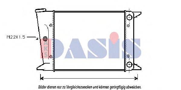 AKS DASIS VW2004 Радіатор, охолодження двигуна