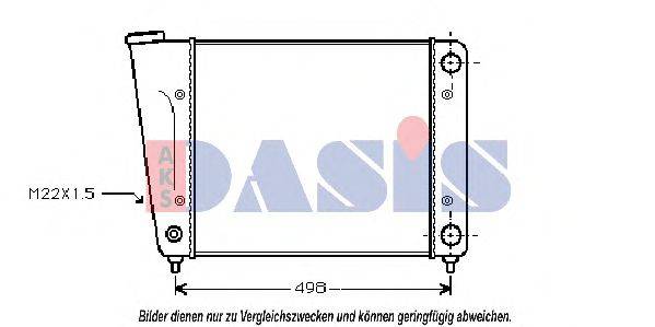 AKS DASIS VW2010 Радіатор, охолодження двигуна