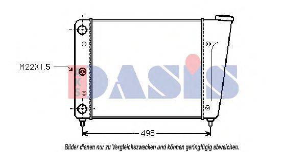 AKS DASIS VW2009 Радіатор, охолодження двигуна