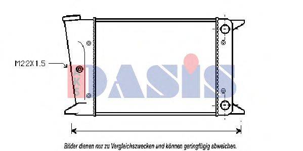 AKS DASIS VW2044 Радіатор, охолодження двигуна