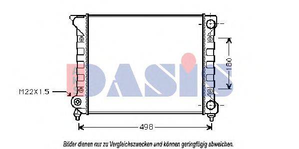 AKS DASIS 9537207 Радіатор, охолодження двигуна