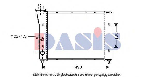 AKS DASIS VW2083 Радіатор, охолодження двигуна