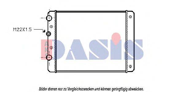 AKS DASIS VW2129 Радіатор, охолодження двигуна