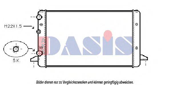 AKS DASIS VW2121 Радіатор, охолодження двигуна