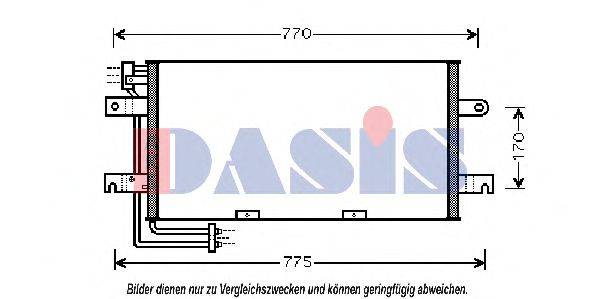 AKS DASIS 58005195 Конденсатор, кондиціонер