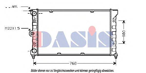 AKS DASIS 1321101 Радіатор, охолодження двигуна