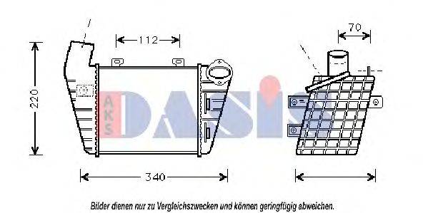 AKS DASIS VW4127 Інтеркулер