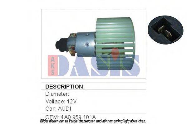 VAG 4A0959101A Вентилятор салону