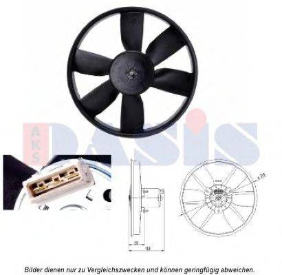 AKS DASIS 5880746 Вентилятор, охолодження двигуна