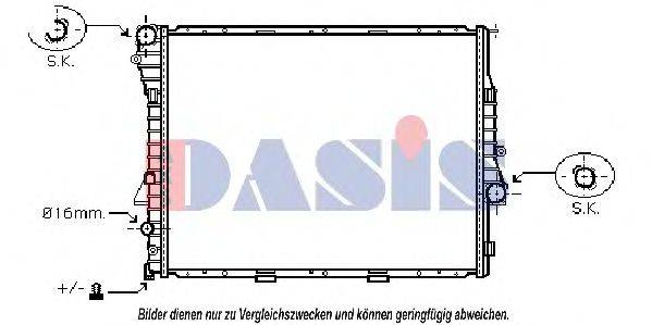 AKS DASIS BW2276 Радіатор, охолодження двигуна