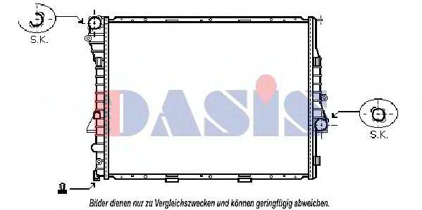 AKS DASIS 1400021 Радіатор, охолодження двигуна