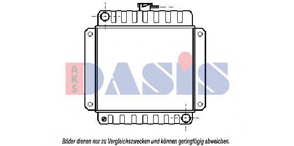 AKS DASIS 6002006 Радіатор, охолодження двигуна