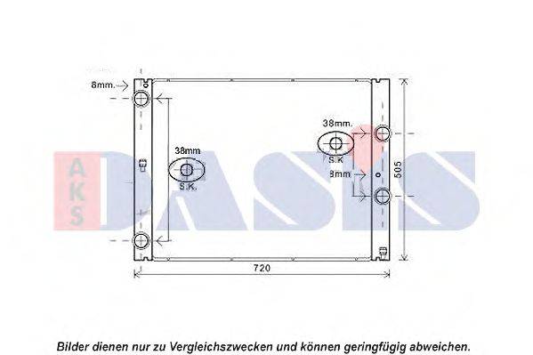 AKS DASIS BW2404 Радіатор, охолодження двигуна