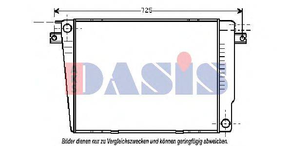 AKS DASIS 6002241 Радіатор, охолодження двигуна