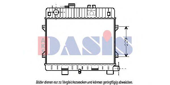 AKS DASIS BW2031 Радіатор, охолодження двигуна